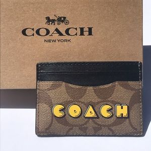 NWT Coach x Pac-Man Men's Signature CC/ID  Holder